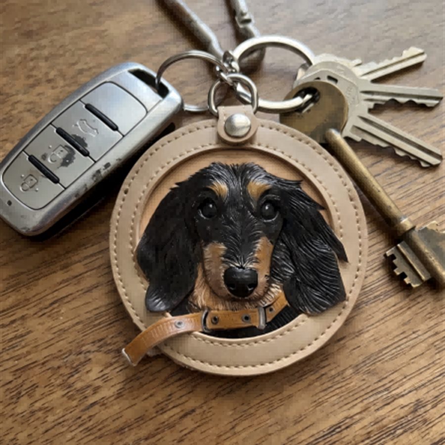 TheAurir leather memory charm used with car keys and house keys.